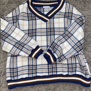 Plaid sweater